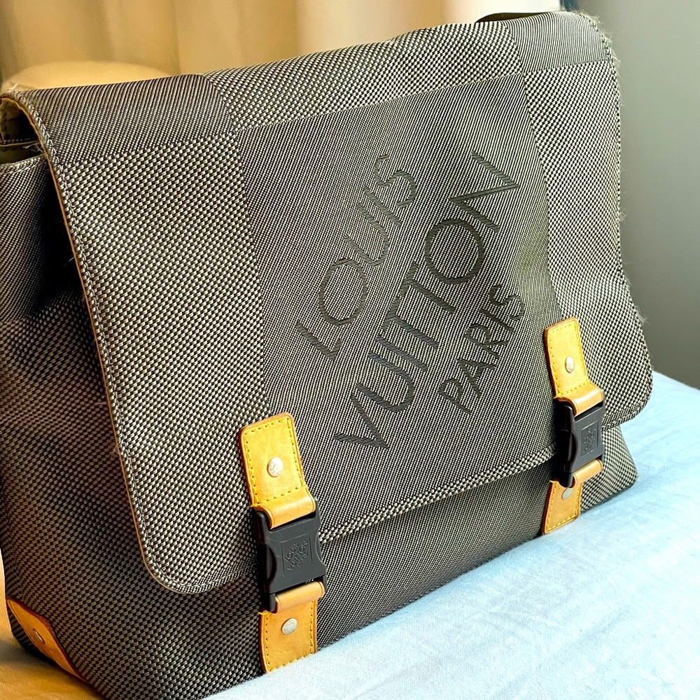 Louis Vuitton Gray and Yellow Women's Bag